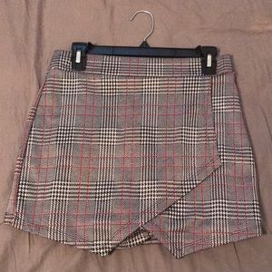 Plaid Skort